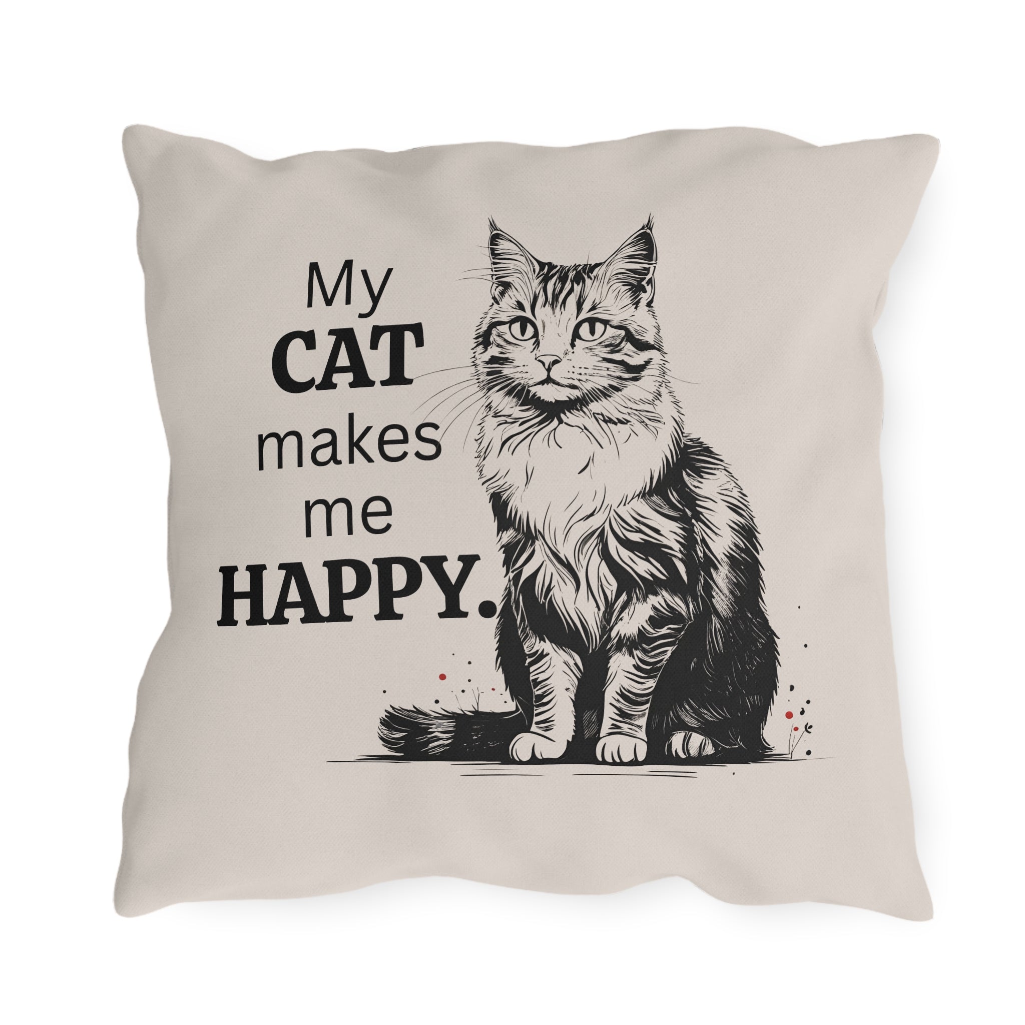 Cat-Themed Outdoor Pillows for Cozy Decor, Perfect for Cat Lovers