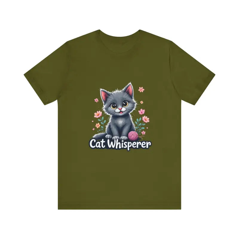 Ocean State Styles Cat Whisperer Unisex T Shirt Graphic