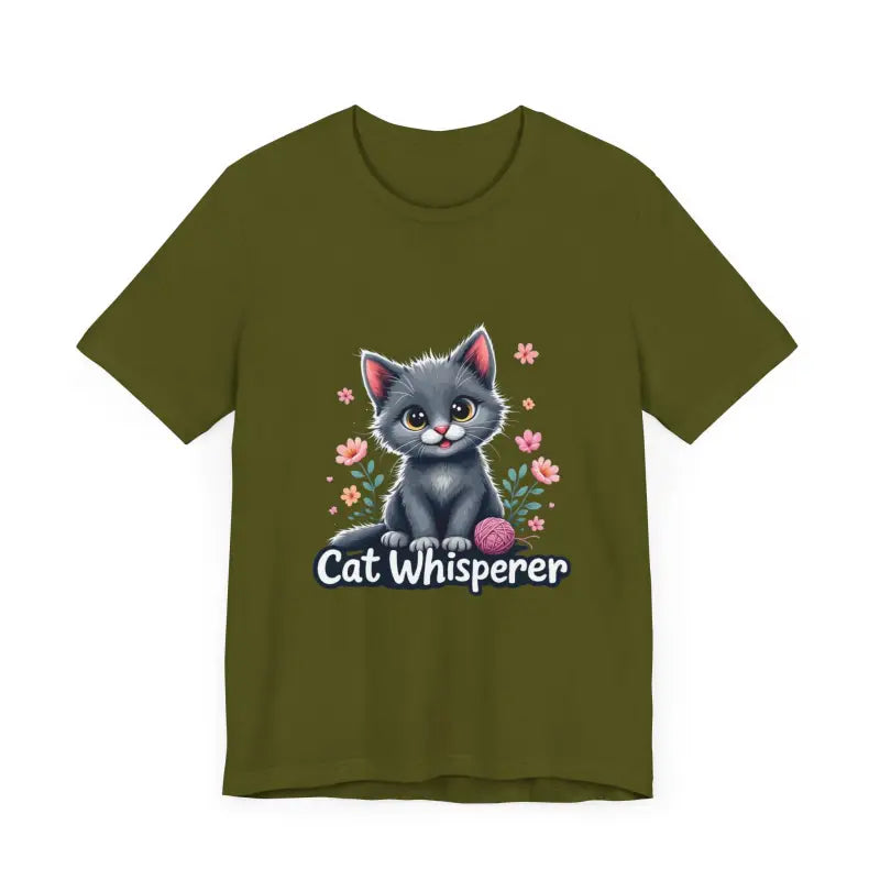 Ocean State Styles Cat Whisperer Unisex T Shirt Graphic