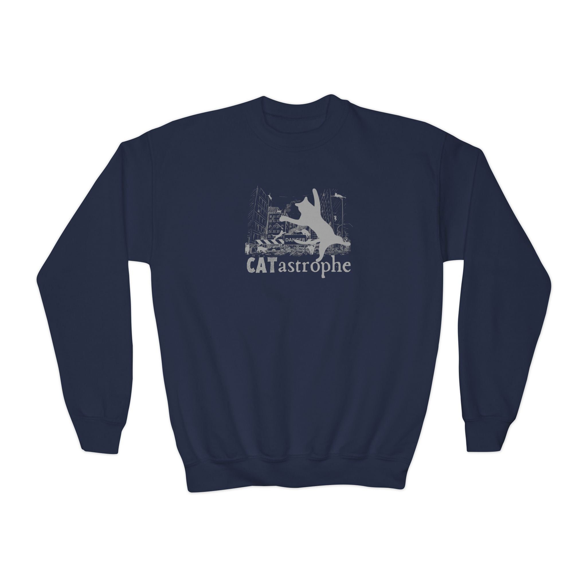 CATastrophe Youth Crewneck Sweatshirt