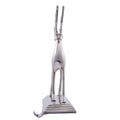 Silver Aluminum Reindeer Stocking Holder