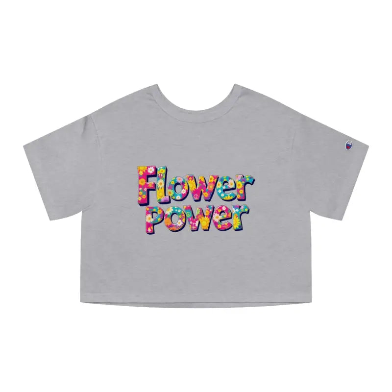 Ocean State Styles Womens T Shirt Flower Power Cropped