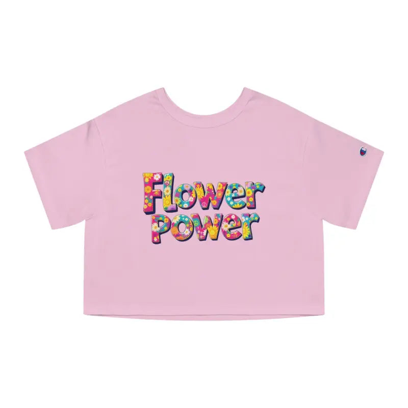 Ocean State Styles Womens T Shirt Flower Power Cropped