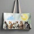 Charming Watercolor Cat Weekender Bag