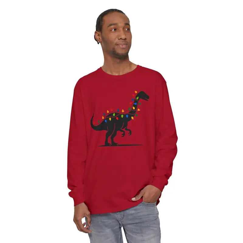 Ocean State Styles Long Sleeve Shirt DinoGlow Christmas