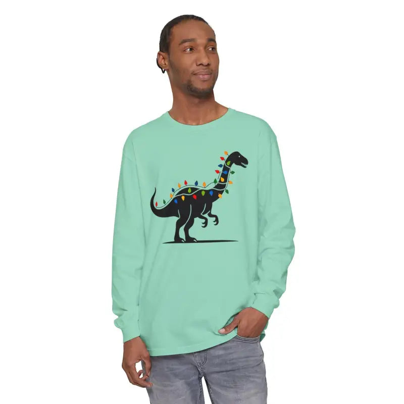 Ocean State Styles Long Sleeve Shirt DinoGlow Christmas