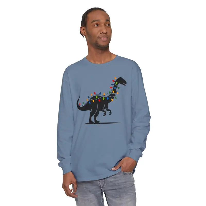 Ocean State Styles Long Sleeve Shirt DinoGlow Christmas