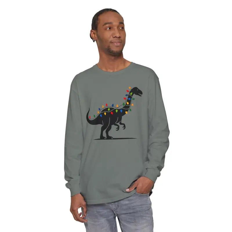 Ocean State Styles Long Sleeve Shirt DinoGlow Christmas