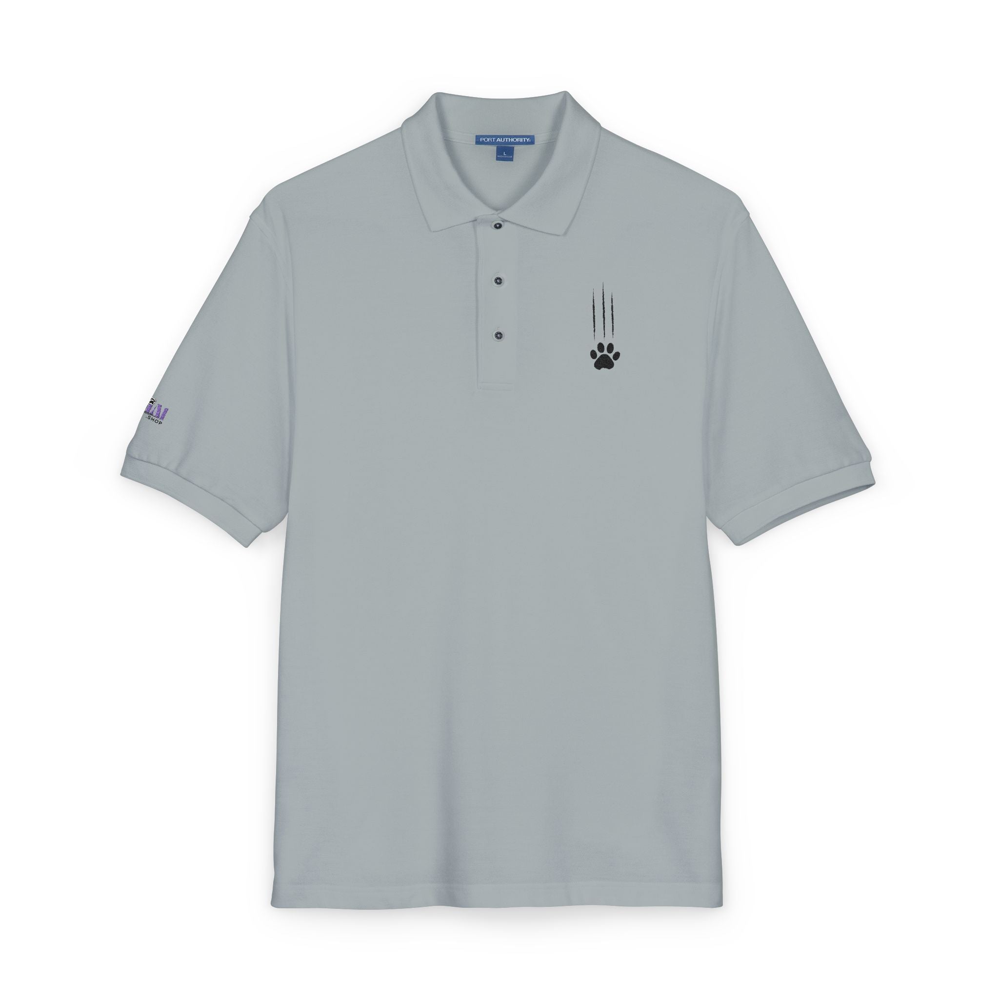 Classic Cat Clawed Embroidered Unisex Polo Shirt