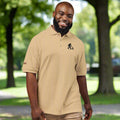 Classic Sasquatch's Cat Embroidered Unisex Polo Shirt