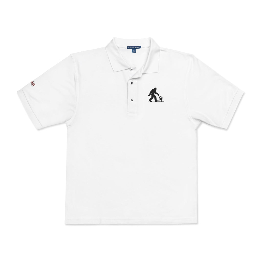 Classic Sasquatch's Cat Embroidered Unisex Polo Shirt