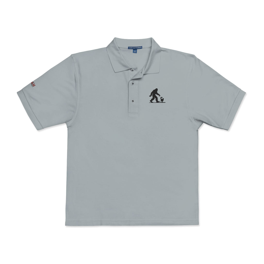 Classic Sasquatch's Cat Embroidered Unisex Polo Shirt
