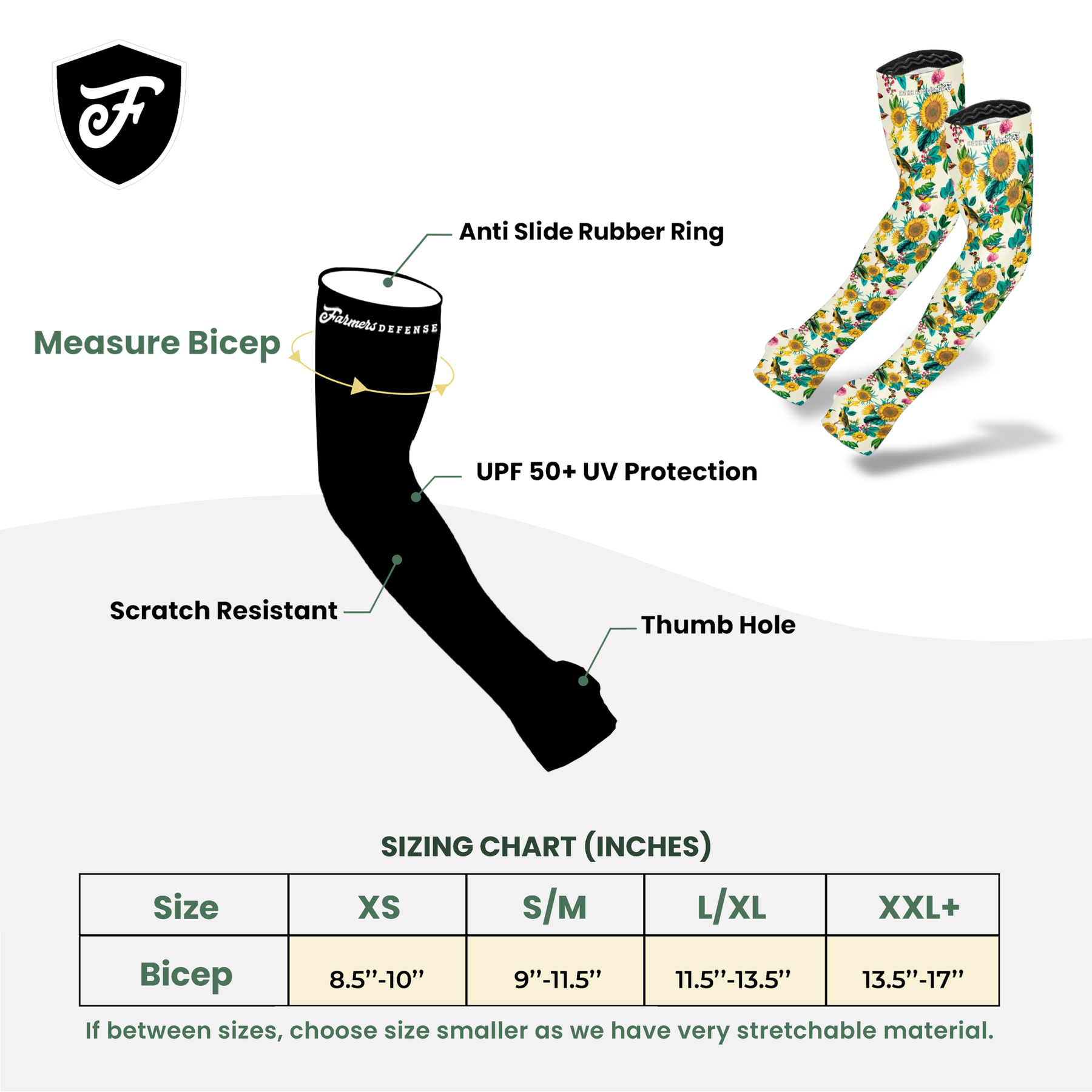 Protection Sleeves - Garden Flower - L/XL