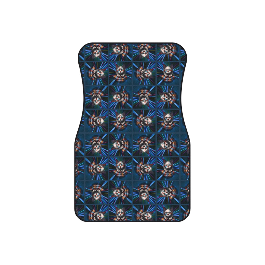 Clown Cat Design Car Mats - Set of 4 Heavy-Duty Floor Protectors