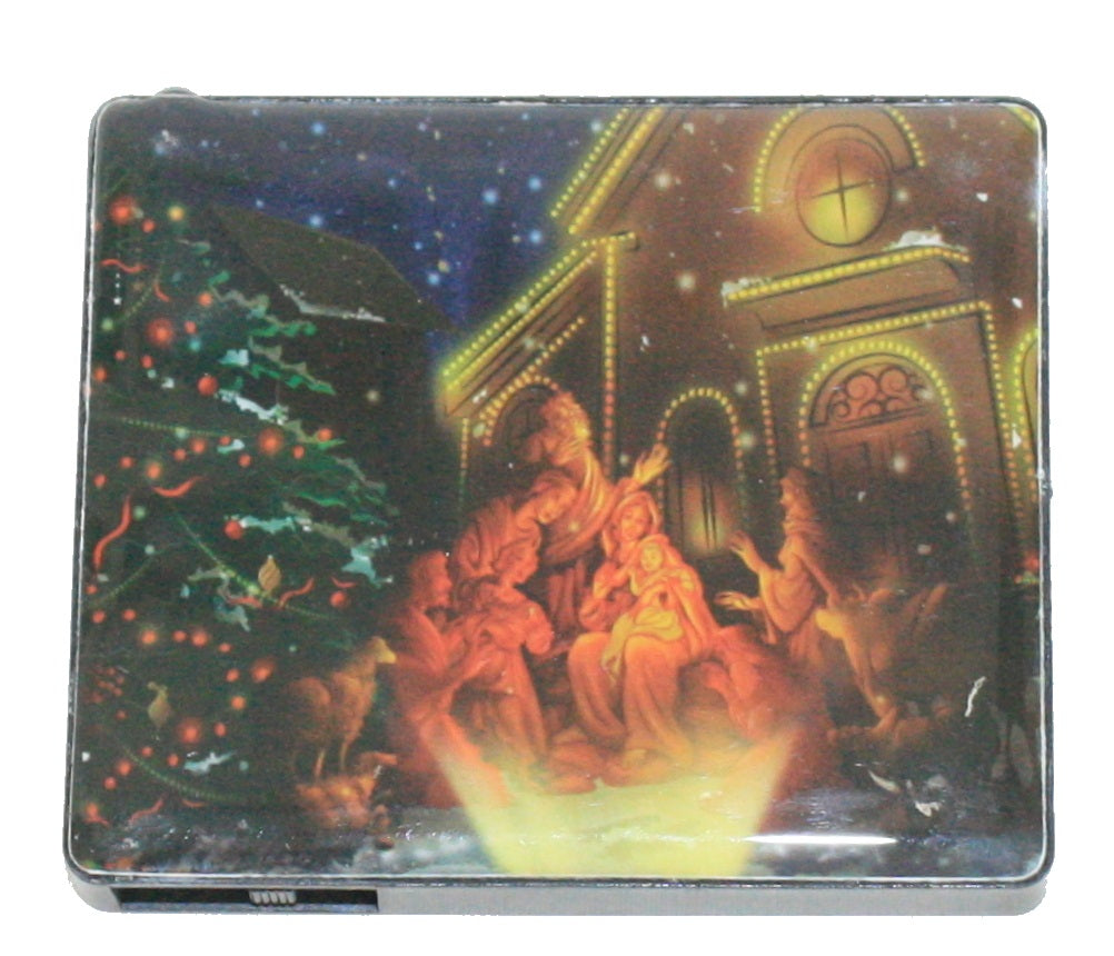 LED Christmas Magnet - Nativity Scene near Church