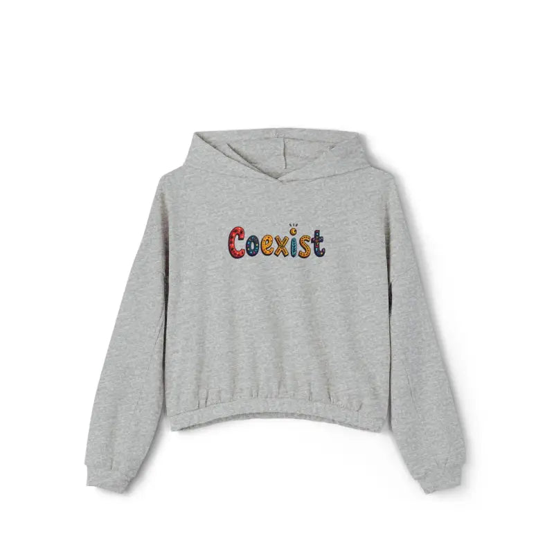 Ocean State Styles Coexist Women's Cinched Bottom Hoodie