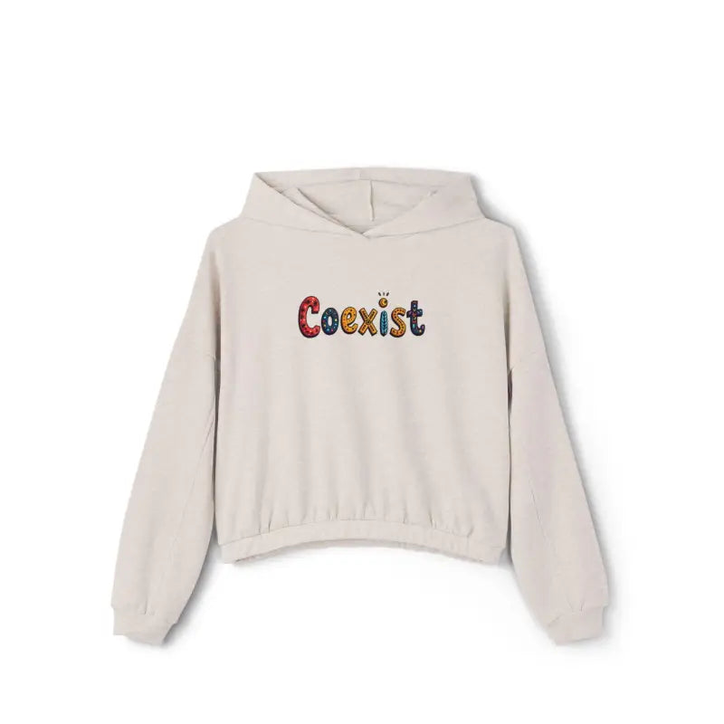 Ocean State Styles Coexist Women's Cinched Bottom Hoodie