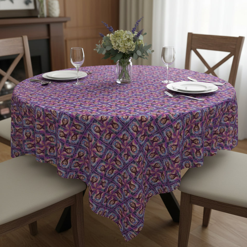 Colorful Brain Epilepsy Awareness Tablecloth