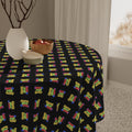 Colorful Cat Lady Patterned Tablecloth for Dining