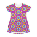 Ocean State Styles VivaBoho T Shirt Dress Bohemian Pattern