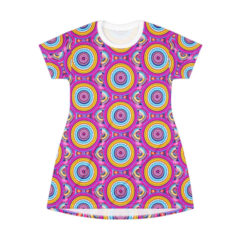 Ocean State Styles VivaBoho T Shirt Dress Bohemian Pattern