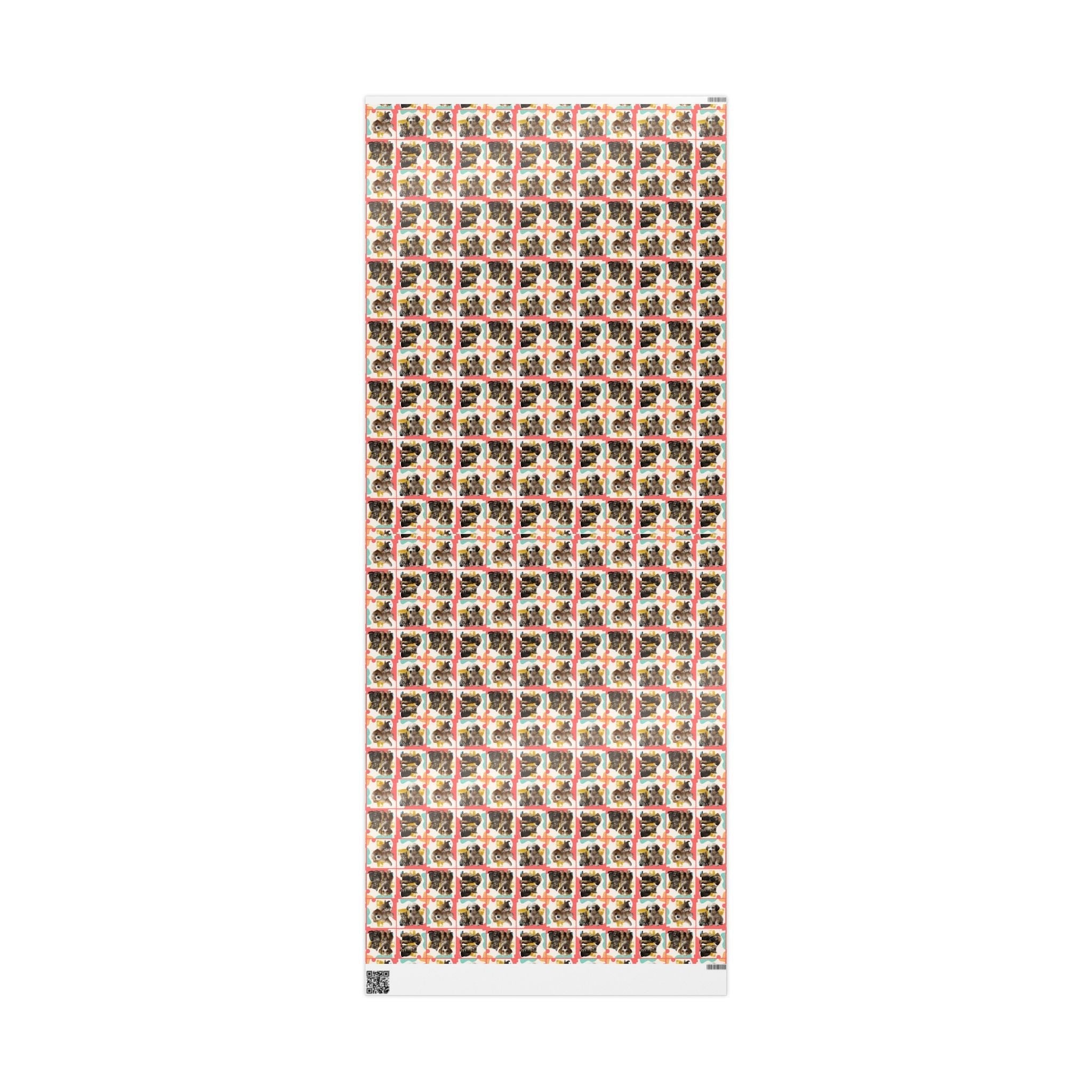 Colorful Puppy & Kitty Wrapping Papers