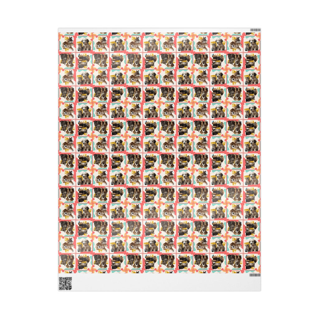 Colorful Puppy & Kitty Wrapping Papers