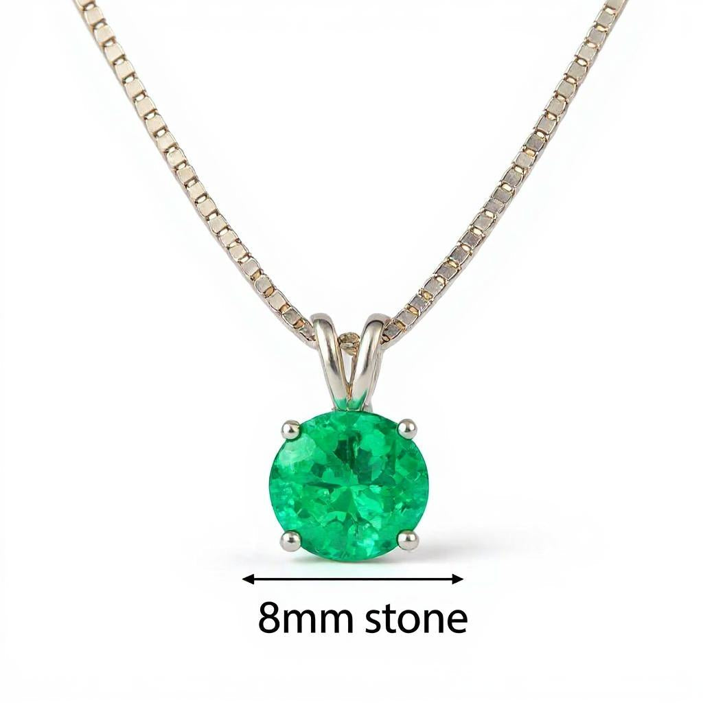 "Circle of Life" Round Portuguese Cut Cremation  Pendant 8MM