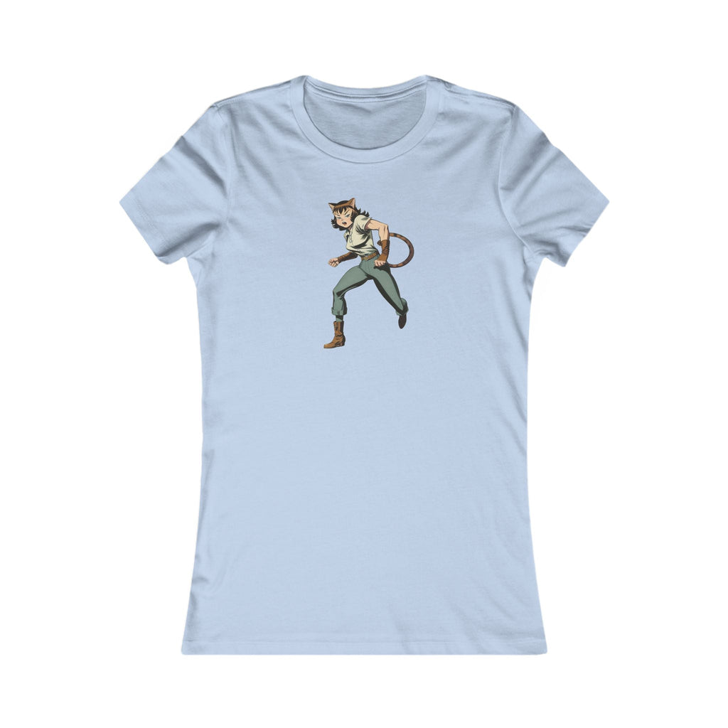 Comic Cat Lady Women's Favorite Tee - Trendy Graphic Tee