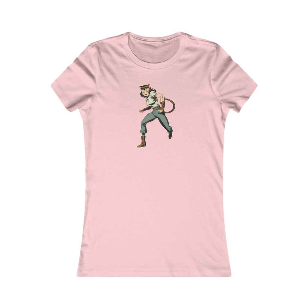 Comic Cat Lady Women's Favorite Tee - Trendy Graphic Tee