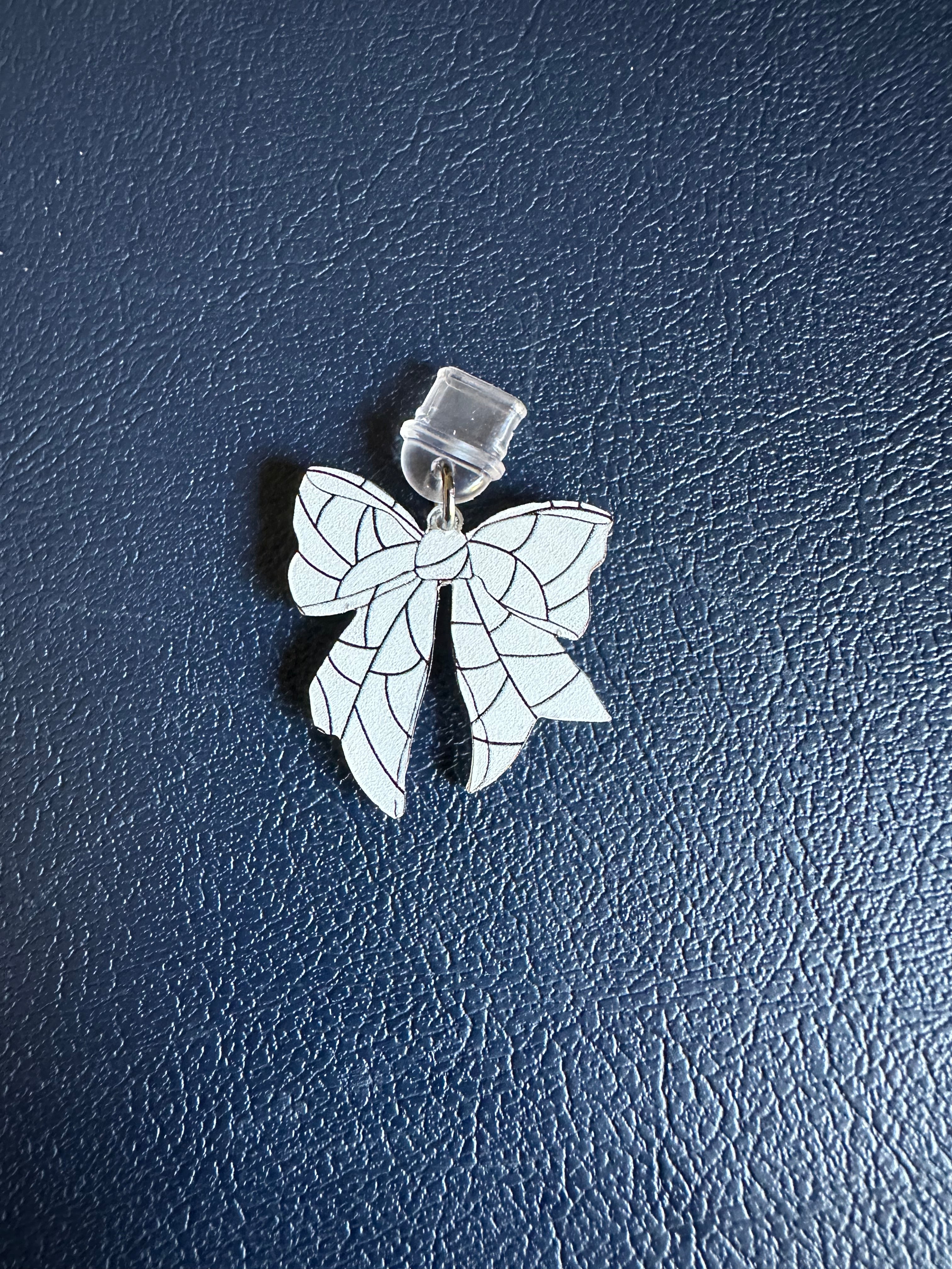 Coquette Sports Bow Device Charm
