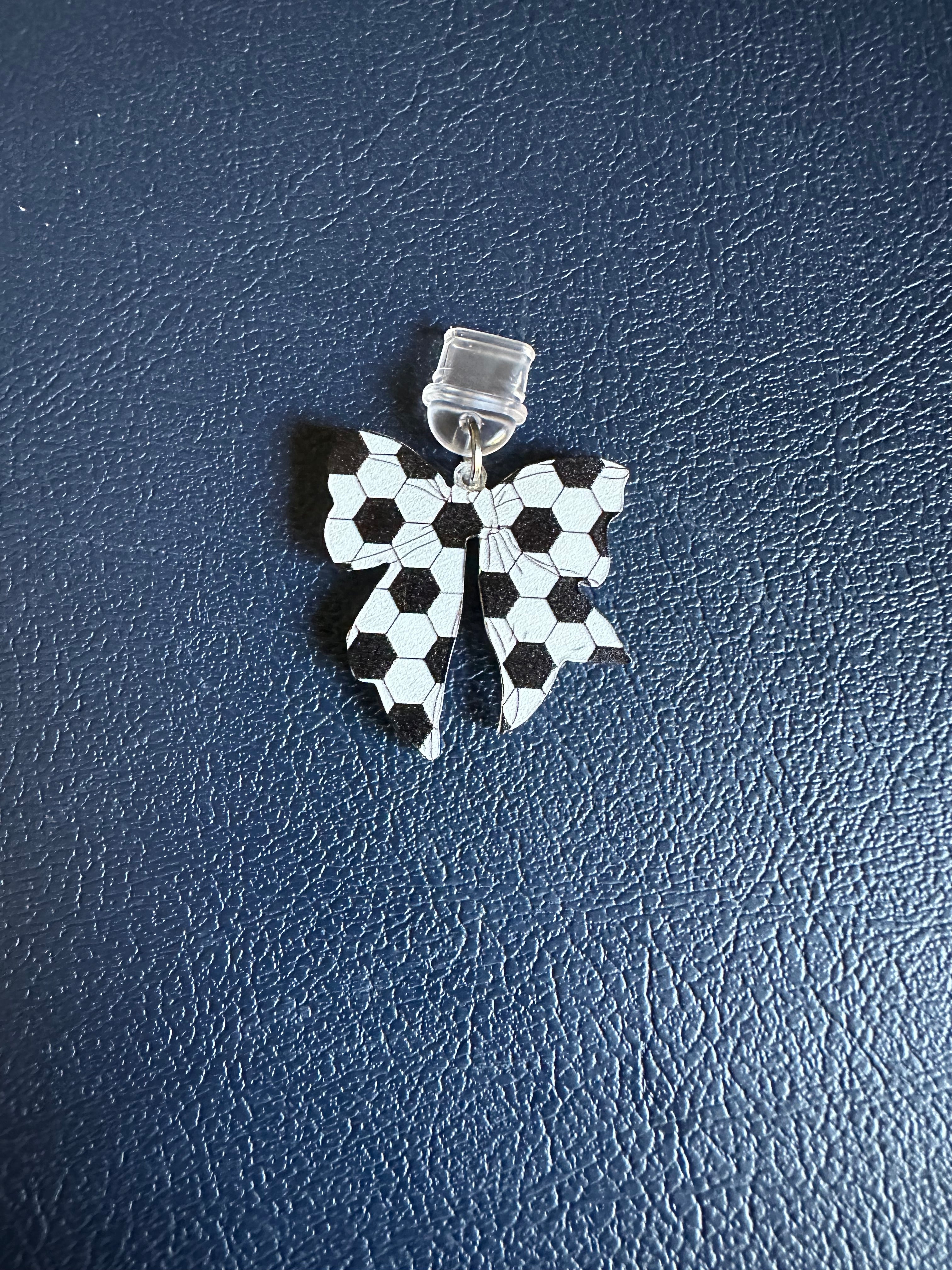 Coquette Sports Bow Device Charm