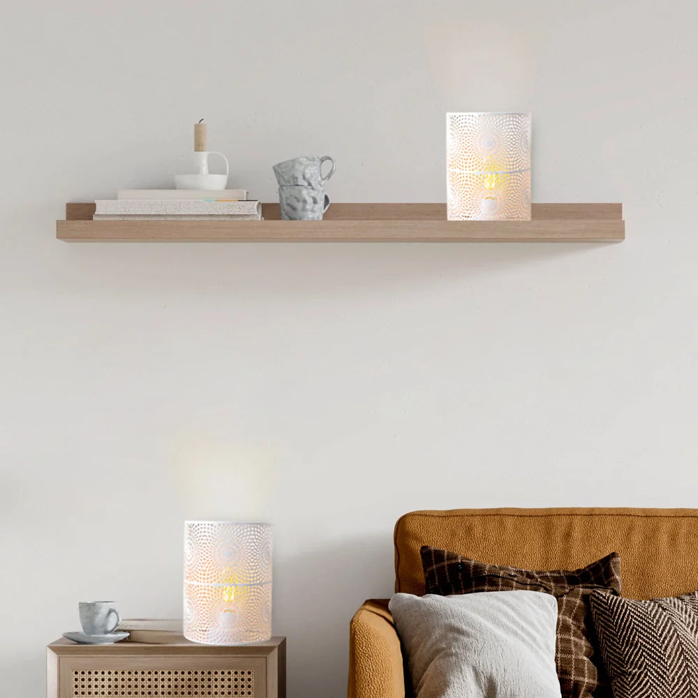 Set of 2 8''H Wall Battery Powered Lamp (Sunflow white)