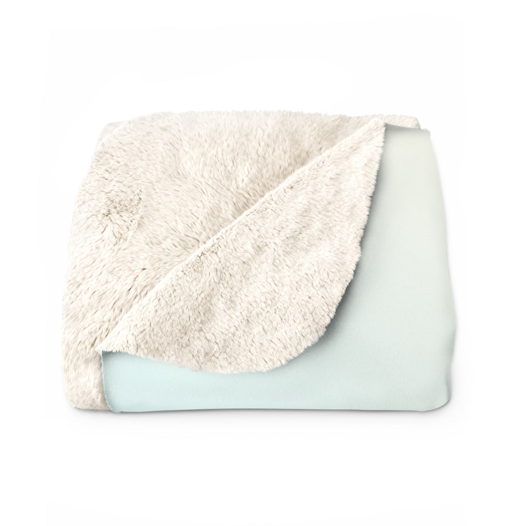 Cozy Paw Print Sherpa Fleece Blanket