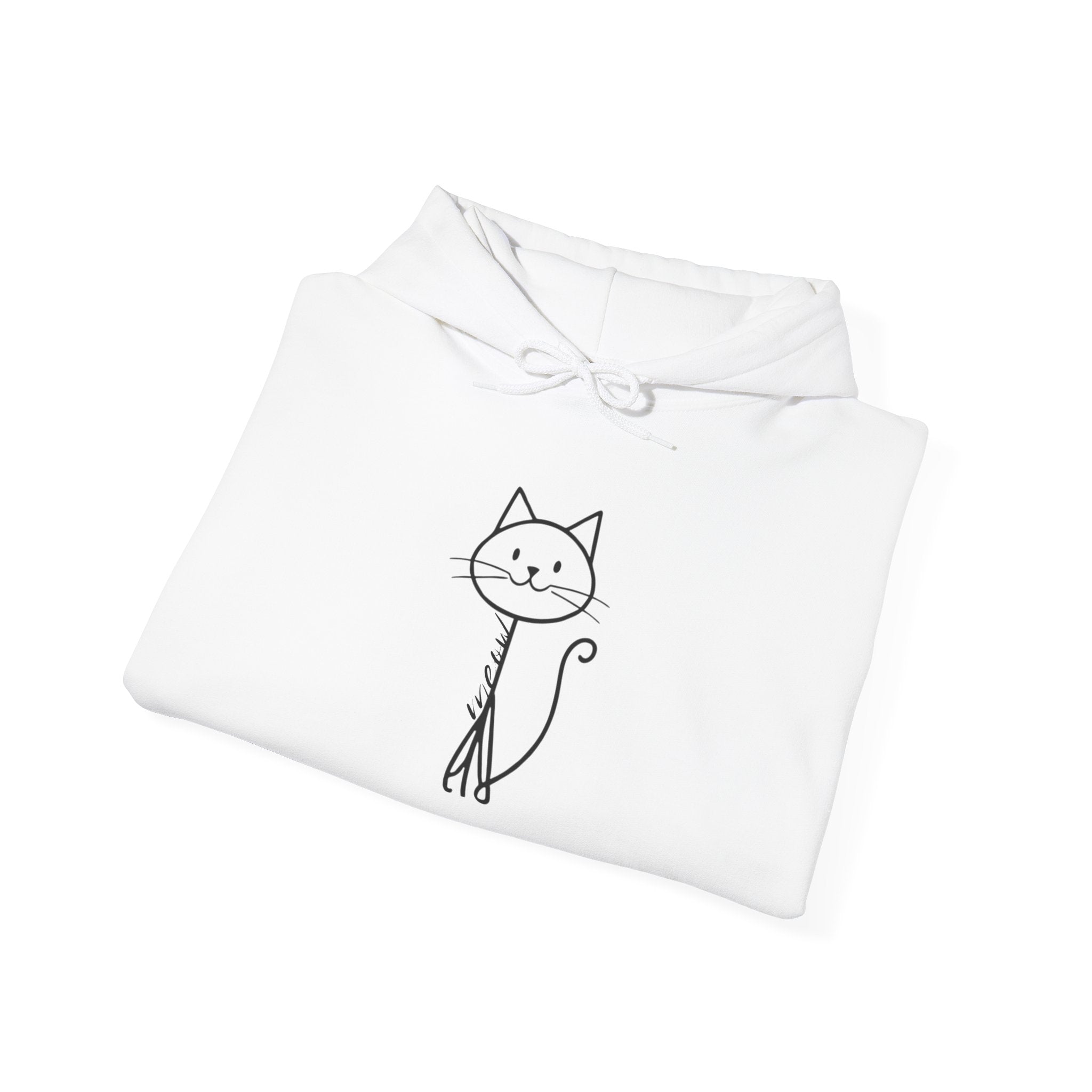 Cozy Stick Cat Lover Hoodie