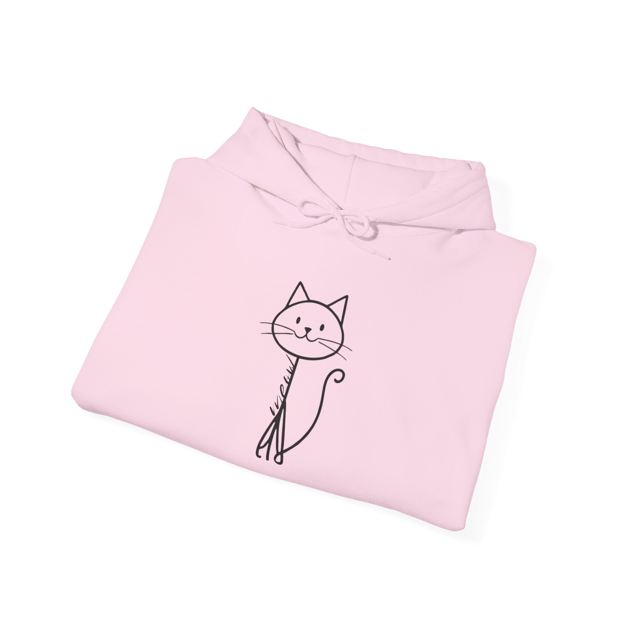 Cozy Stick Cat Lover Hoodie