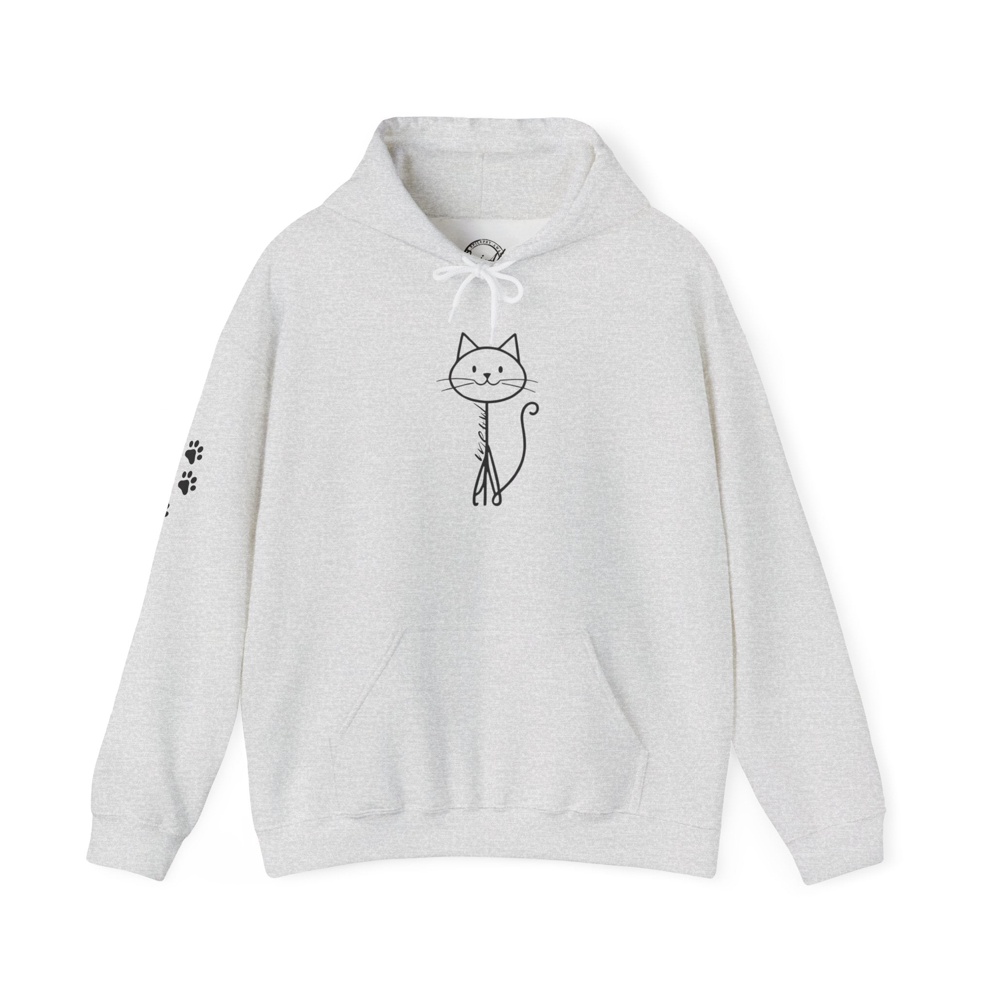 Cozy Stick Cat Lover Hoodie