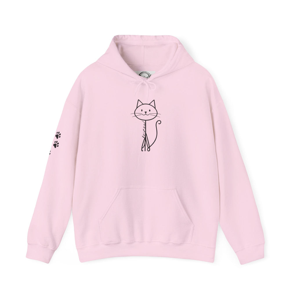 Cozy Stick Cat Lover Hoodie