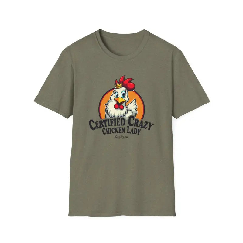 Ocean State Styles T Shirt Crazy Chicken Lady Unisex