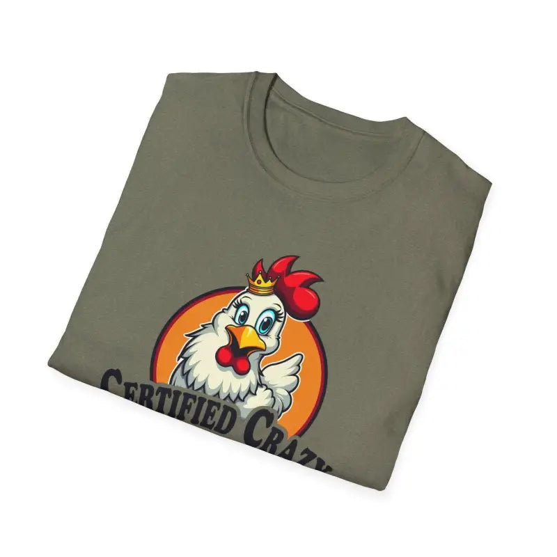 Ocean State Styles T Shirt Crazy Chicken Lady Unisex