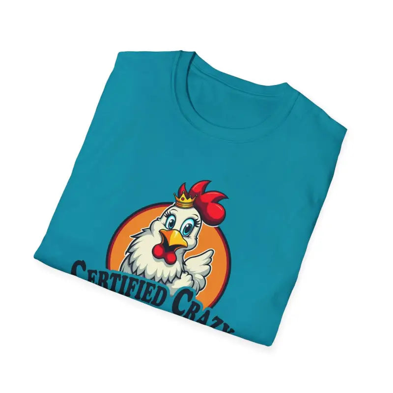 Ocean State Styles T Shirt Crazy Chicken Lady Unisex