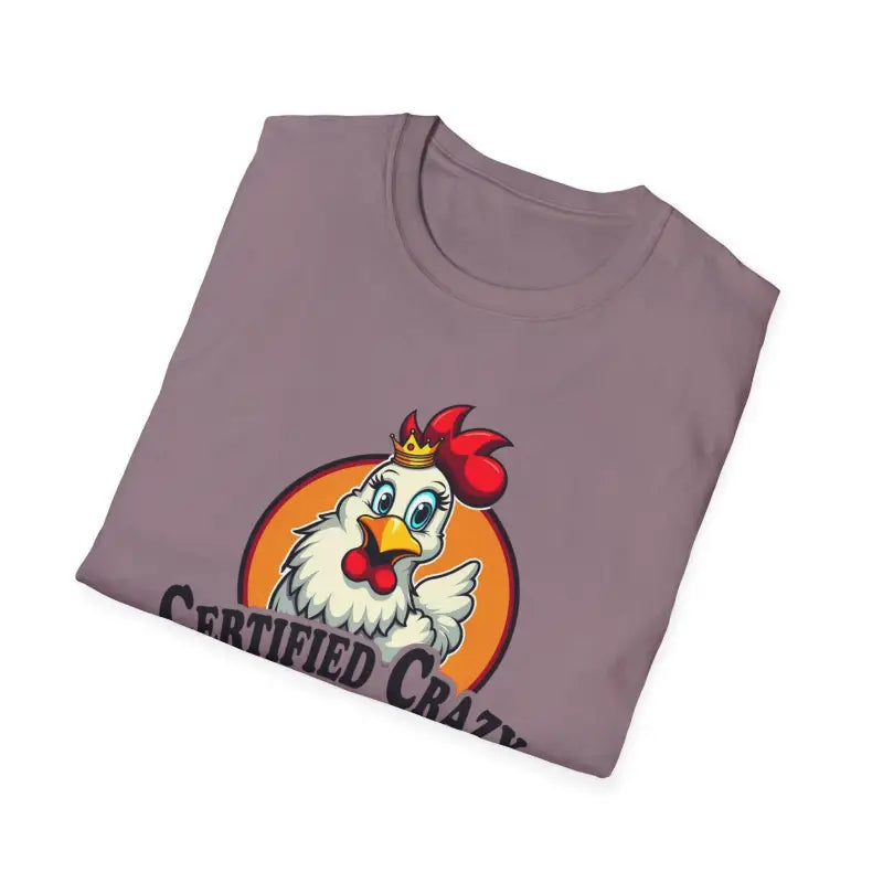 Ocean State Styles T Shirt Crazy Chicken Lady Unisex