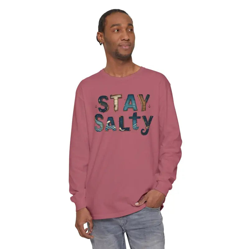 Ocean State Styles T Shirt Stay Salty Graphic Long Sleeve