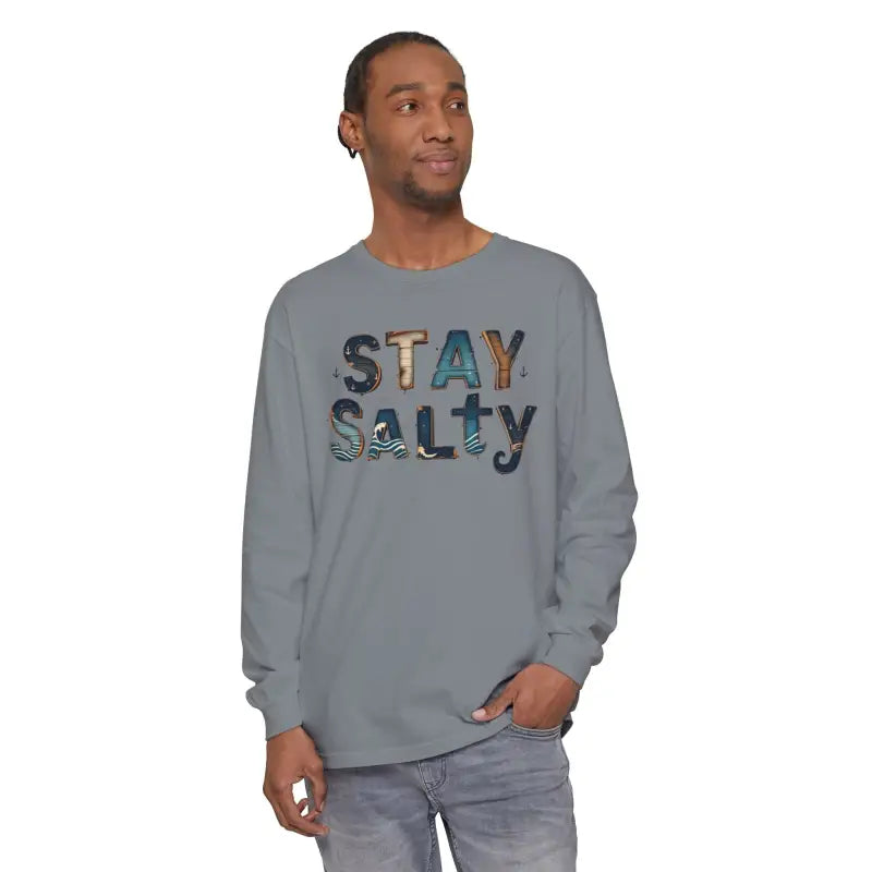 Ocean State Styles T Shirt Stay Salty Graphic Long Sleeve