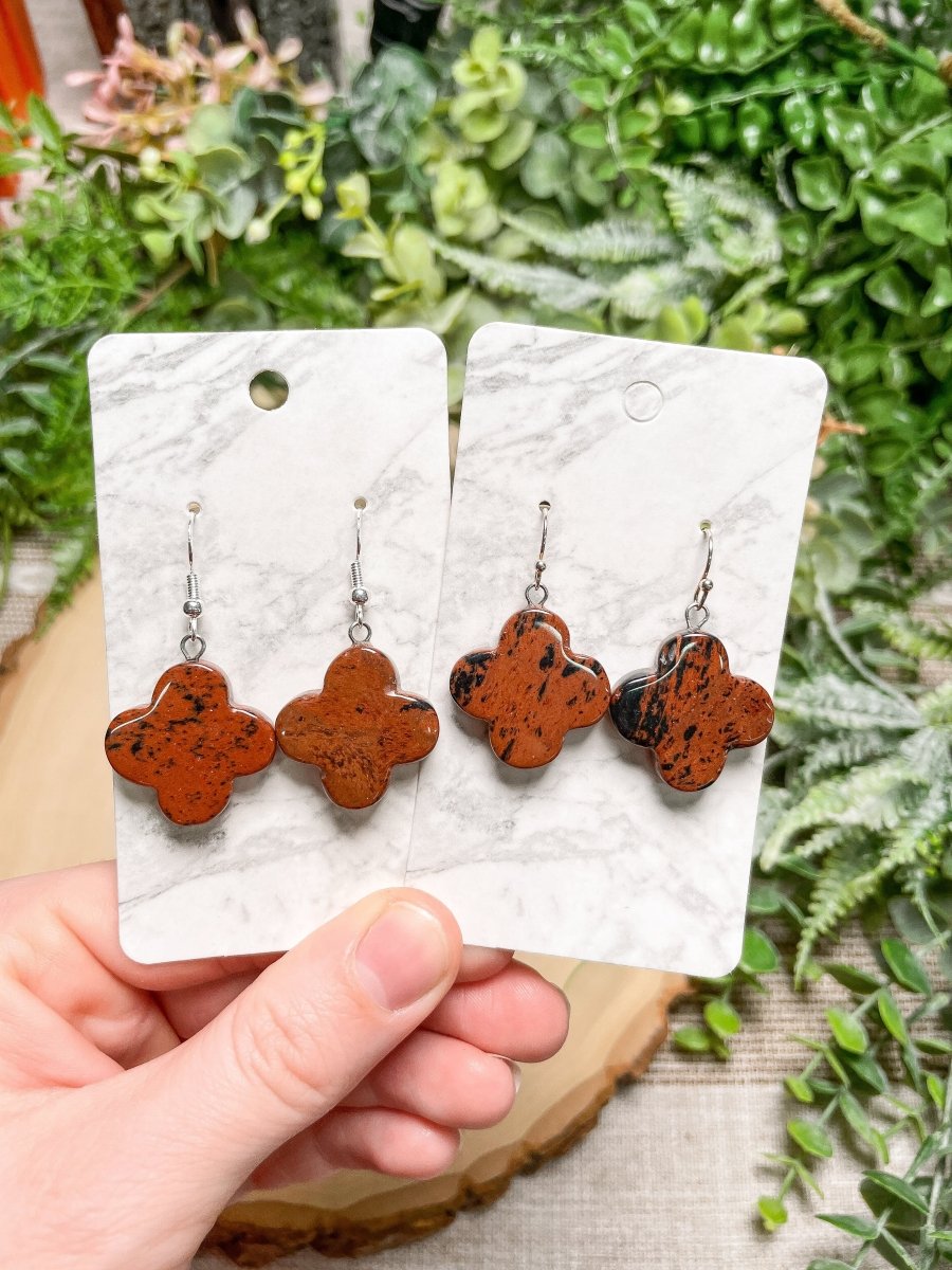 Crystal Clover Earrings