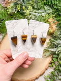 Crystal Pyramid Earrings