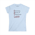 Curious & Tenacious Cat Lady Tee | Women's Softstyle Shirt