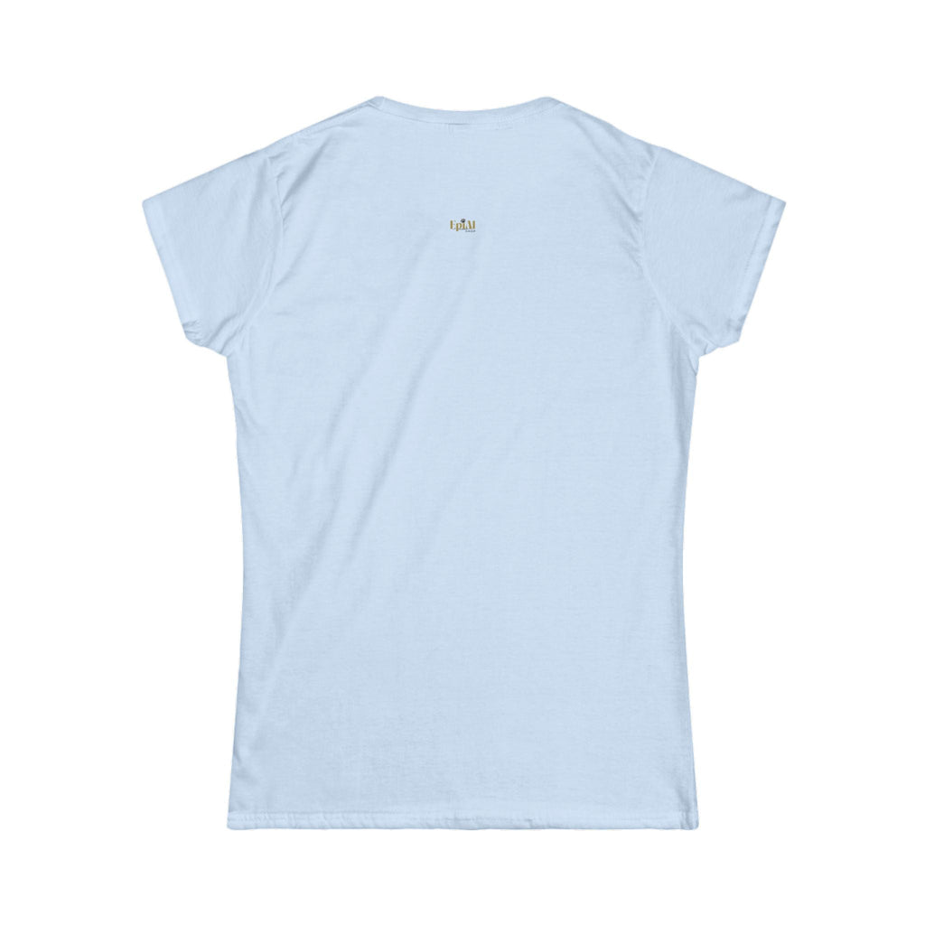 Cute Cat Lady Graphic Softstyle T-Shirt