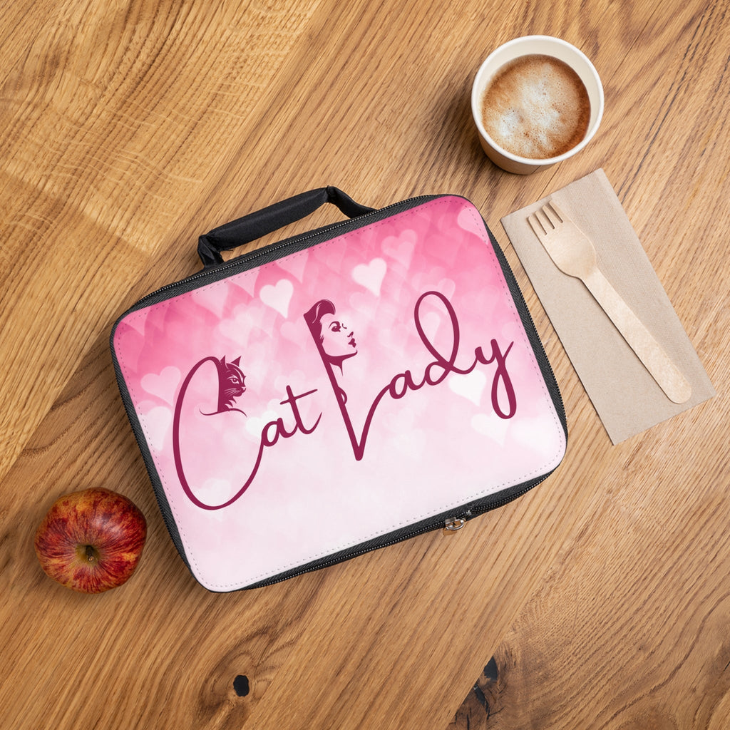 Cute Cat Lady Lunch Bag - Insulated Tote