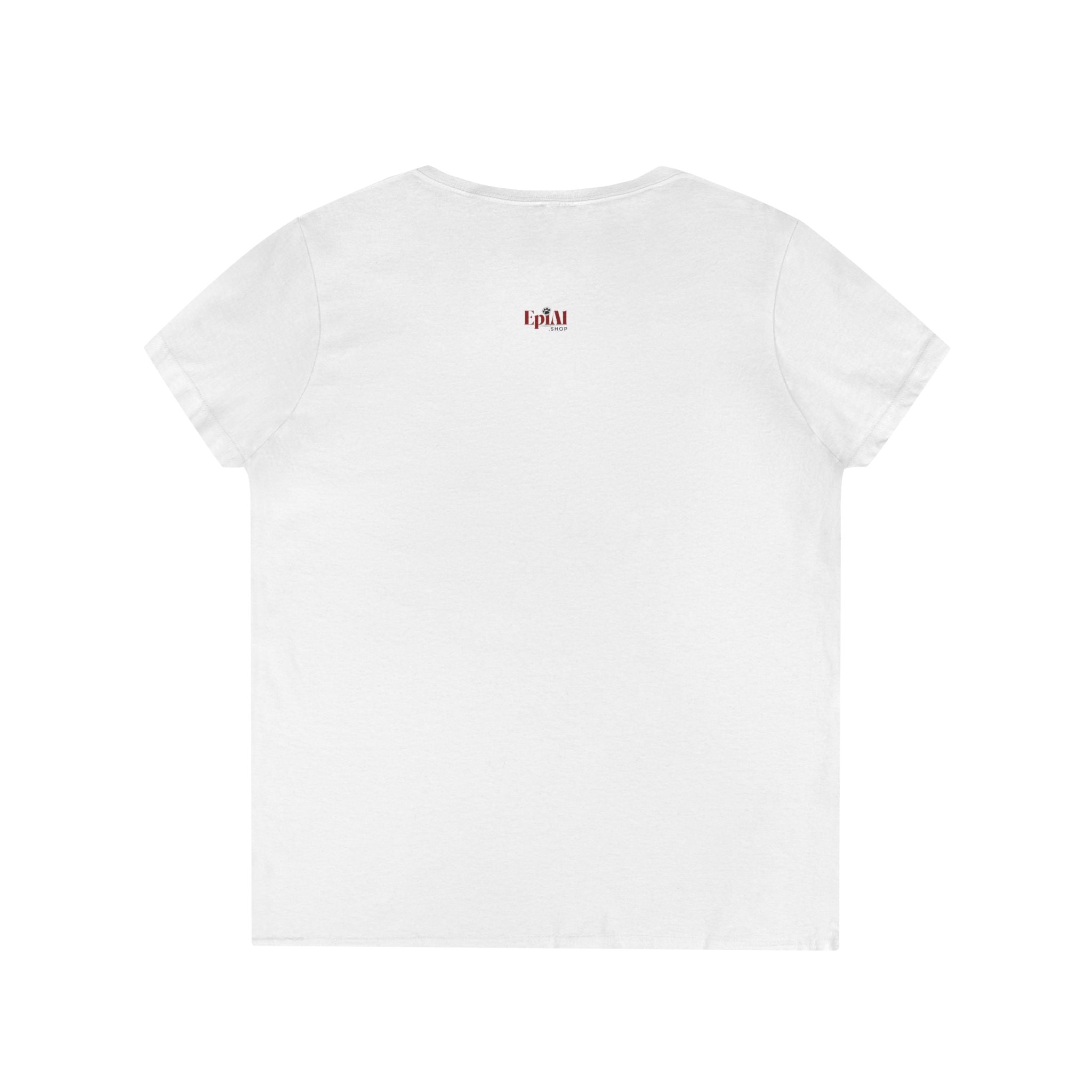 Cute Cat Ladies V-Neck T-Shirt - Casual Tee for Cat Lovers